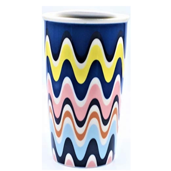 Starbucks Double Walled Color Waves Ceramic Tumbler for Coffee or Tea - Picture 1 of 8